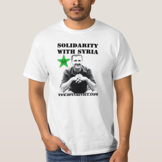 T-shirt Solidarité avec la Syrie (Devant)