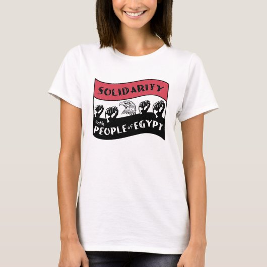 T-shirt Solidarité avec le peuple d'Égypte (Devant)
