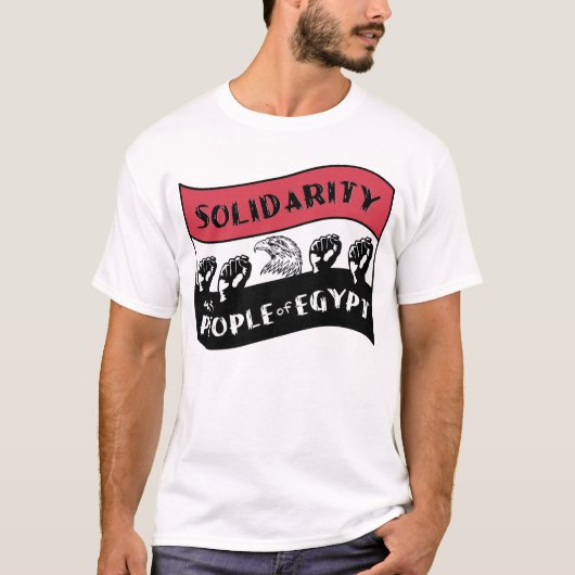 T-shirt Solidarité avec le peuple d'Égypte (Devant)