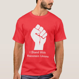 T-shirt Solidarité avec les syndicats du Wisconsin