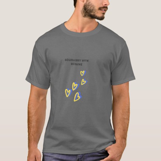 T-shirt Solidarité avec l'Ukraine (Devant)