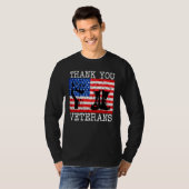 T-shirt Solidarité des vétérans du Merci (Devant entier)