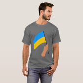 T-Shirt Solidarité Drapeau Ukrainien (Devant entier)