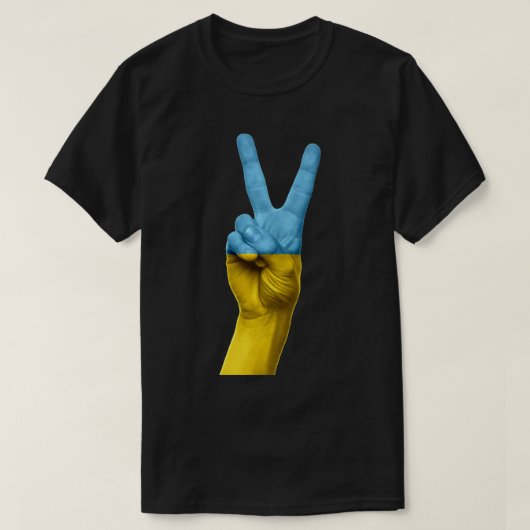T-shirt Solidarité du drapeau ukrainien (Design devant)