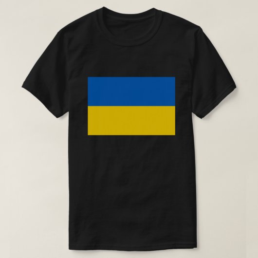 T-shirt Solidarité du drapeau ukrainien (Design devant)