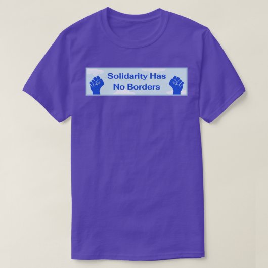 T-shirt Solidarité n'a pas de frontières (Design devant)