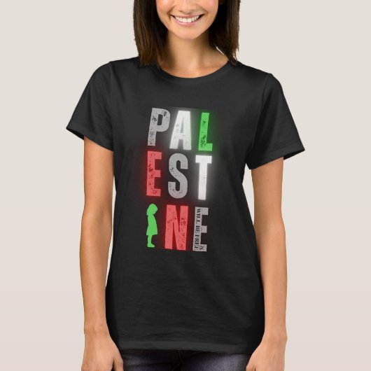 T-shirt Solidarité PALESTINE | Neon gras déçu (Devant)