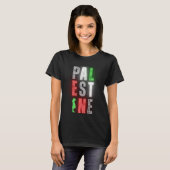 T-shirt Solidarité PALESTINE | Neon gras déçu (Devant entier)