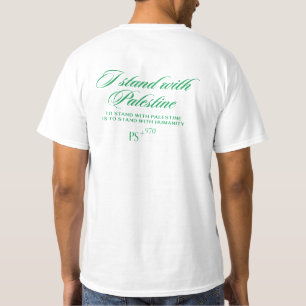 T-shirt Solidarité pour l'Humanité : je suis avec la Pales