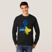 T-shirt Solidarité Slava Ukraini (Devant entier)
