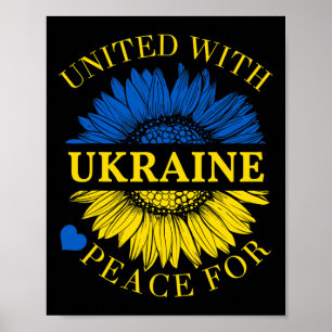 T-Shirt Solidariteit Met Oekraine Poster