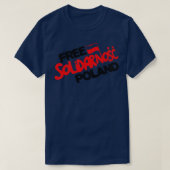 T-shirt Solidarnosc Pologne libre (Design devant)