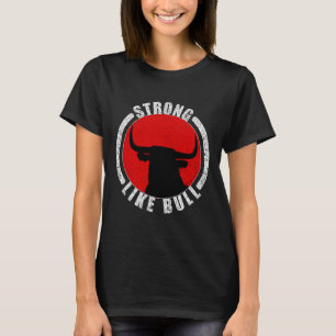 T-shirt Solide Comme Taureau Bodybuilding Et Power Lifting