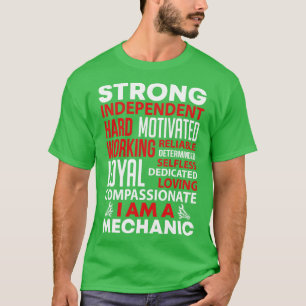 T-shirt Solide Indépendant Mécanique Dur Mécanique T Chemi