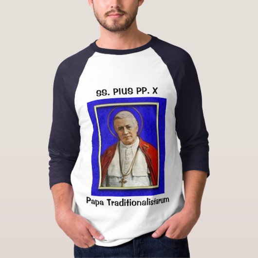 T-shirt Solides solubles. Pius Pp. X : Papa (Devant)