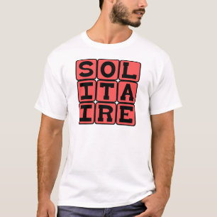 T-shirt Solitaire, Jeu de Cartes pour une Personne