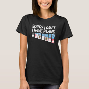 T-shirt Solitaire Pour Homme Joueur De Carte Femme Solitai
