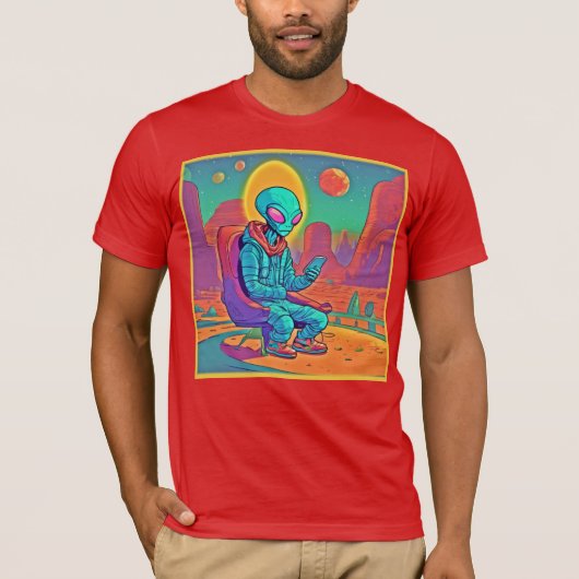 T-shirt Solitude Alien libérée (Devant)
