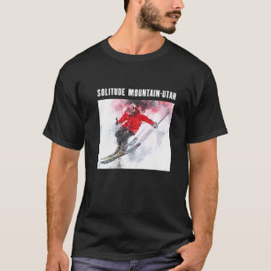 T-shirt Solitude Mountain Utah Ski Ski Ski Ski Souvenir M