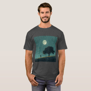 T-shirt Solitude Pluvieuse – Illustration d'une Personne S