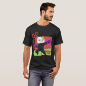 T-shirt Solo Meow-ling Level Up Retro Poster (Devant entier)