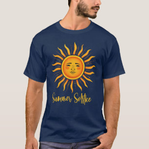 T-shirt Solstice été Typographie solaire