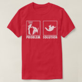 T-shirt Solution de problème de déclaration Skydiving (Design devant)