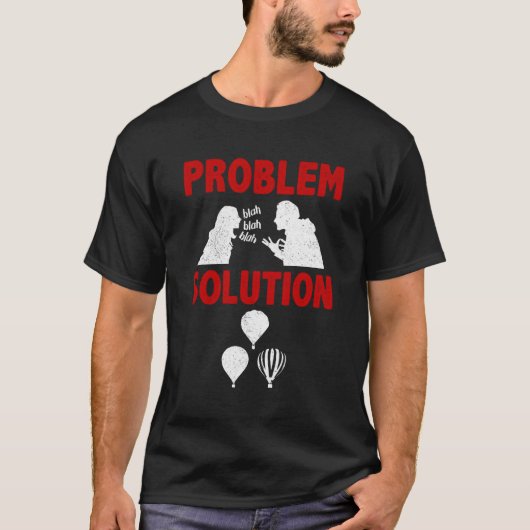 T-shirt Solution de problème de pilote de ballonnement à c (Devant)