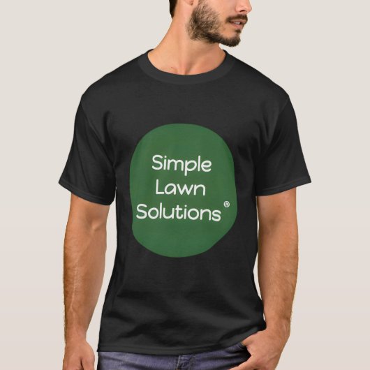 T-shirt Solutions simples de pelouse (Devant)