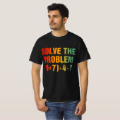 T-shirt Solve The Problem 67 Meme Math Teacher Gen Alpha (Devant entier)