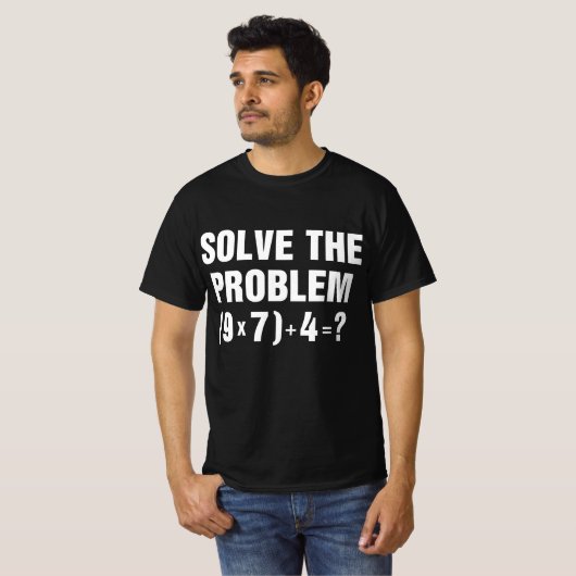 T-shirt Solve The Problem 67 Meme Math Teacher Gen Alpha (Devant entier)