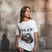 T-shirt Sombre et Sombre Mariée Gothique ou Enterrement de