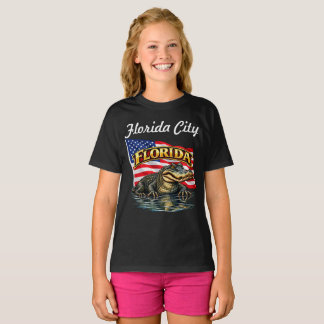 T-shirt sombre pour fille de Floride
