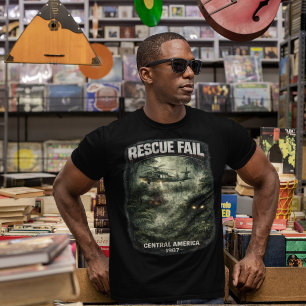 T-shirt sombre pour hommes Rescue Fail