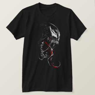 T-shirt Sombre Symbiote – Monstre Venimeux Bande Dessinée 