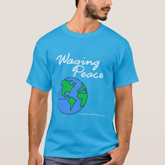 T-shirt sombre Waging Peace Earth (Devant)