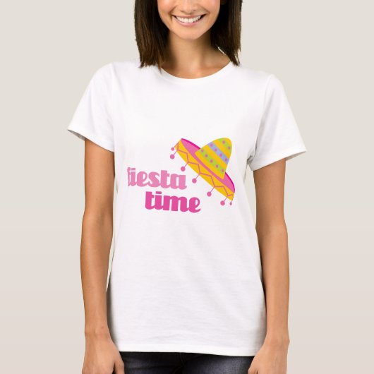 T-shirt Sombrero de temps de fiesta (Devant)