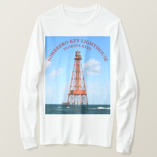 T-shirt Sombrero Key Lighthouse Florida Keys à manches lon