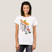 T-shirt Sombrero portant Cinco de Mayo Unicorn Pegasus (Devant entier)