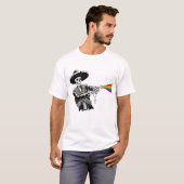 T-shirt Sombrero Skeleton Shots Rainbow Beam (Devant entier)