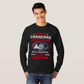 T-shirt Some Grandpas Play Bingo Real Grandpas Play French (Devant entier)