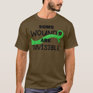 T-shirt Some Wounds Are Invisible Ribbon Mental Health Awa