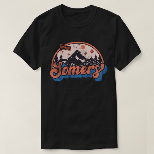 T-shirt Somers, Connecticut (Design devant)