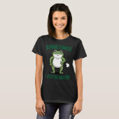 T-shirt Sometimes I Just Be Farting Frog Christmas Funny F (Devant entier)