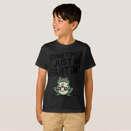 T-shirt Sometimes I Just Be Farting Funny Meme Silly Frog  (Devant entier)