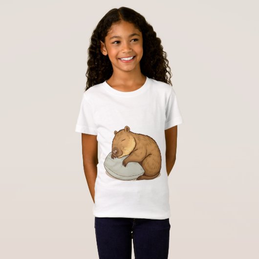 T-Shirt sommeil Capybara Sleepybara (Devant entier)