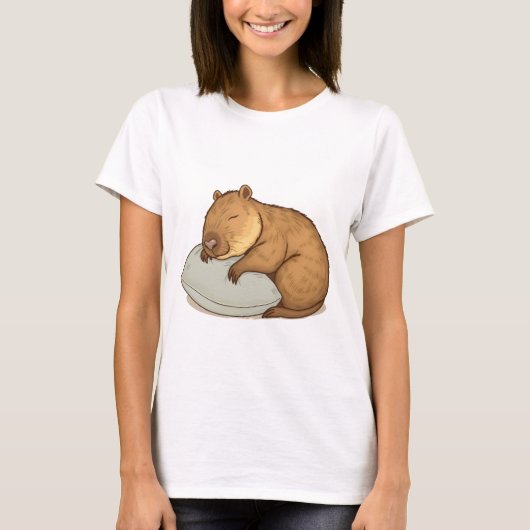 T-shirt sommeil Capybara Sleepybara (Devant)