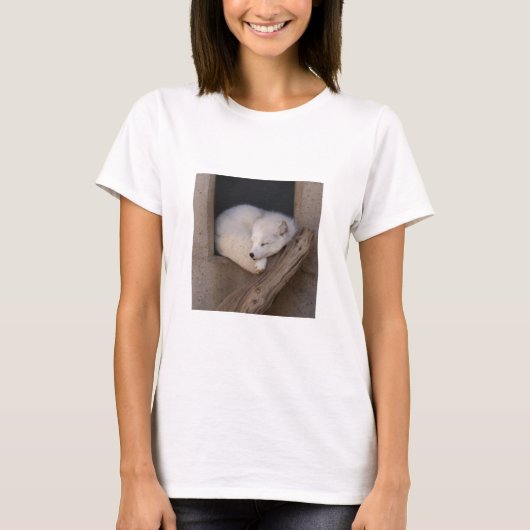 T-shirt Sommeil mignon de Fox arctique (Devant)