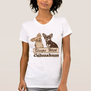T-shirt Sommeils avec des chiens de chiwawa