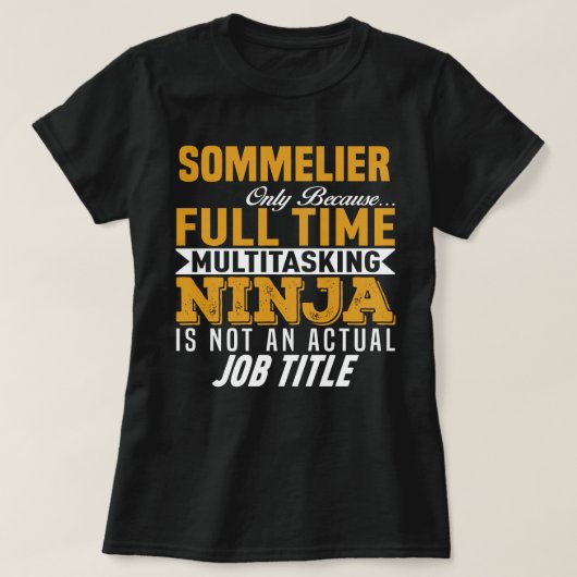 T-shirt Sommelier (Design devant)